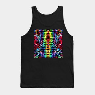 Rainbow Tie Dye Stripe Tank Top